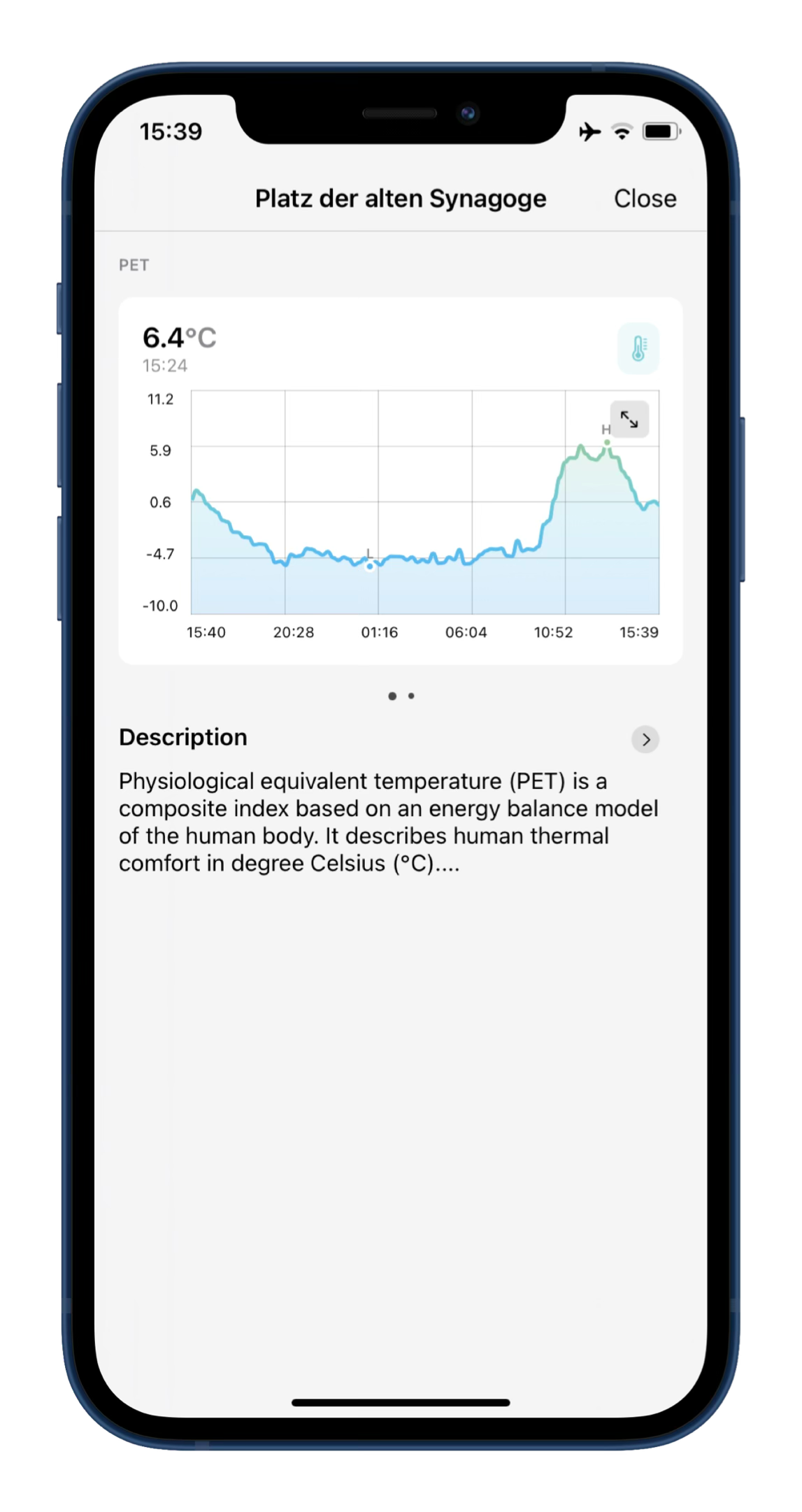 uniWeather iOS - Details